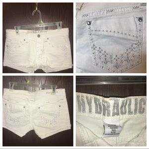 Hydraulic White Shorts